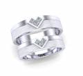 Nhẫn cưới kim cương COUPLE HEART 3 - NC019T