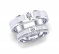 Nhẫn cưới kim cương SWEET RING 3 - NC186T