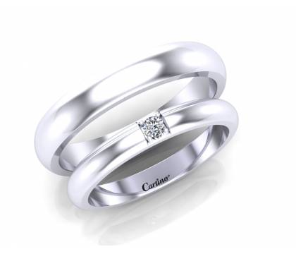 Nhẫn cưới Kim cương  SIMPLE 4 - NC126T
