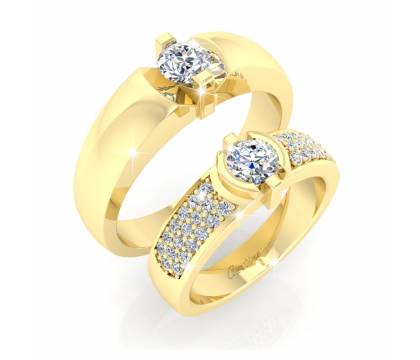 Nhẫn cưới kim cương DELUXE NEW - NC026V