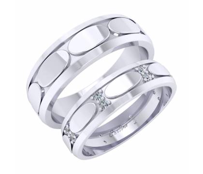 Nhẫn cưới kim cương ADORA 4 - NC001T