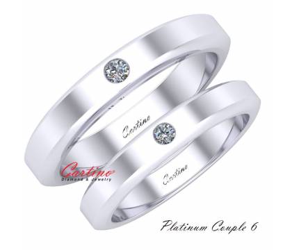 Nhẫn cưới kim cương CLASSIC 2 - NC014T