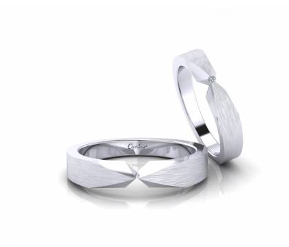 Nhẫn cưới Kim cương SHARP RING 10 - NC201P