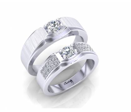 Nhẫn cưới kim cương HEART & SOUL 3 - NC061T
