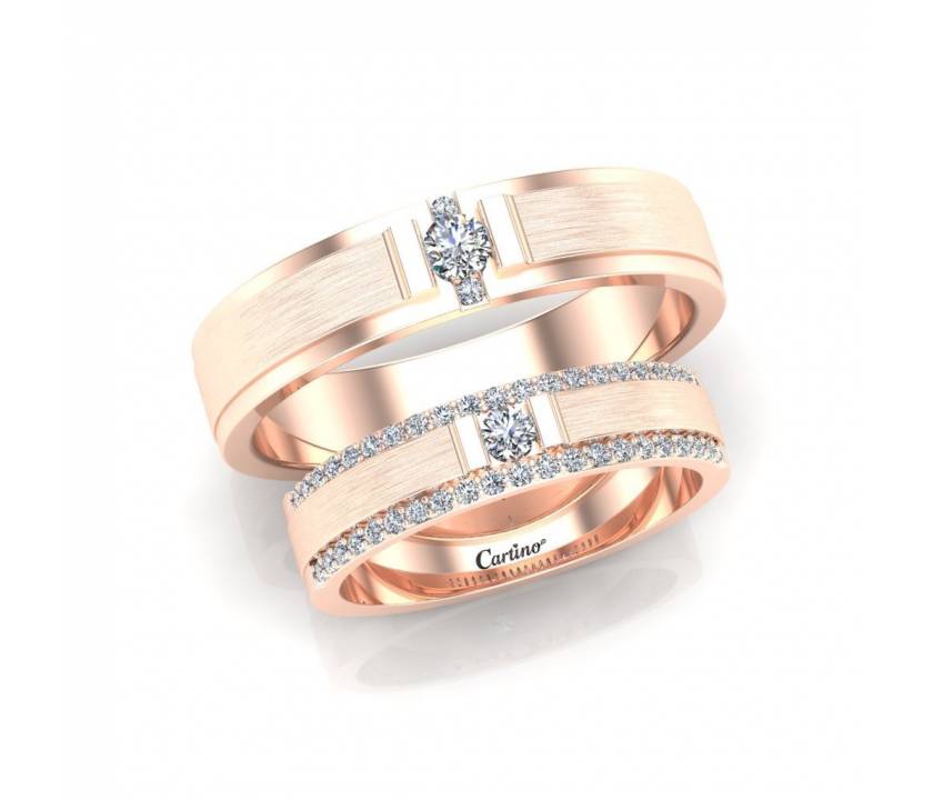 Nhẫn cưới kim cương SWEET RING 3 - NC186H