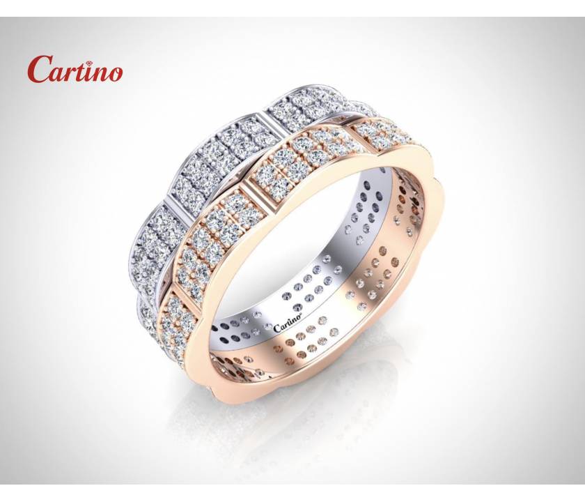 Nhẫn cưới kim cương Sweet Ring 4 - HM 