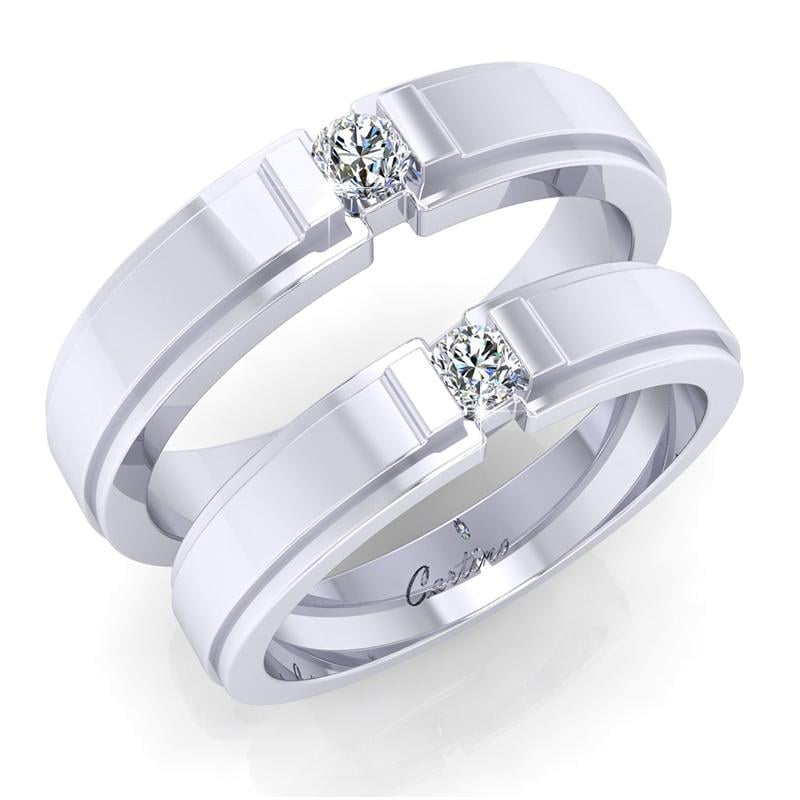 NCPT082 Nhẫn cưới bạch kim cao cấp Platinum 90 PT900  Lucy Jewelry LUCY  JEWELRY  TRANG SỨC LUCY